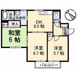 フォーレス笠野Ｃ棟の物件間取画像